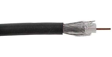 RG6 300M BLACK WITH JELLY